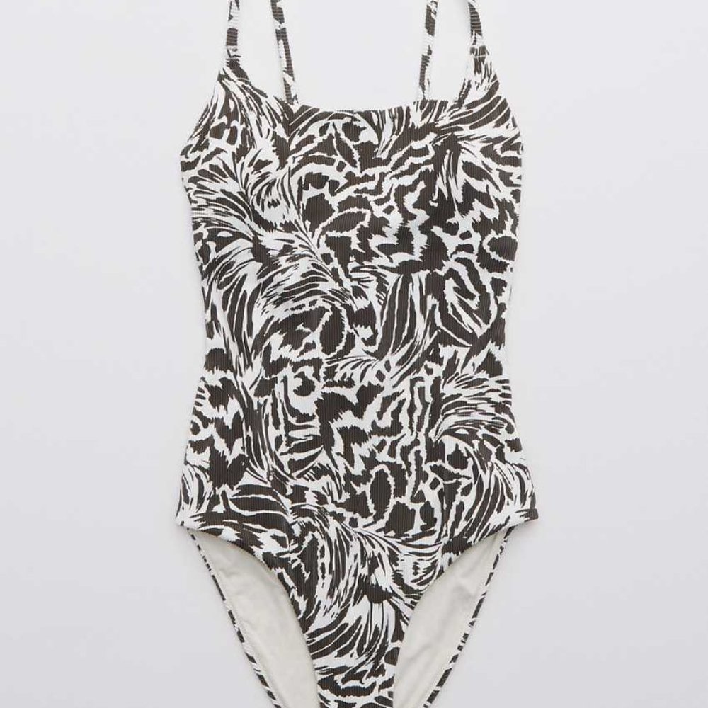 BRAND NEW Aerie Ribbed One-Piece Swimsuit